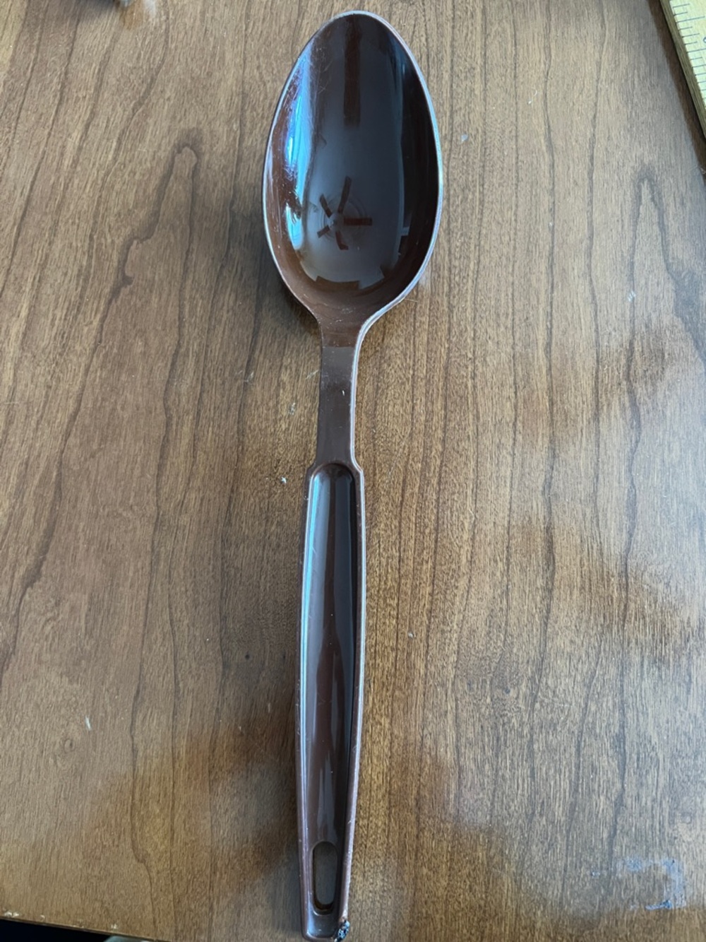 EKCO Brown Plastic Serving Spoon Vintage